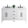 Bathroom Vanity Cabinet with Engineered Marble Top CVI W