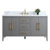 Bathroom Vanity Cabinet with Engineered Marble Top CVI G