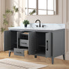 Bathroom Vanity Cabinet with Engineered Marble Top CVI G