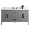 Bathroom Vanity Cabinet with Engineered Marble Top CVI G