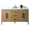 Bathroom Vanity Cabinet with Engineered Marble Top CVI NO