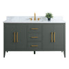 Bathroom Vanity Cabinet with Engineered Marble Top CVI VG