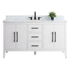 Bathroom Vanity Cabinet with Engineered Marble Top CVI W