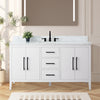 Bathroom Vanity Cabinet with Engineered Marble Top CVI W