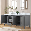 Bathroom Vanity Cabinet with Engineered Marble Top CVI G