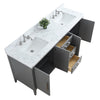 Bathroom Vanity Cabinet with Engineered Marble Top CVI G