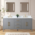 Bathroom Vanity Cabinet with Engineered Marble Top CVI G
