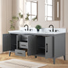 Bathroom Vanity Cabinet with Engineered Marble Top CVI G