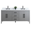 Bathroom Vanity Cabinet with Engineered Marble Top CVI G