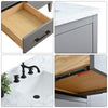 Bathroom Vanity Cabinet with Engineered Marble Top CVI G