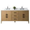 Bathroom Vanity Cabinet with Engineered Marble Top CVI NO