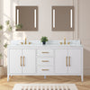 Bathroom Vanity Cabinet with Engineered Marble Top CVI W