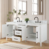 Bathroom Vanity Cabinet with Engineered Marble Top CVI W