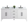 Bathroom Vanity Cabinet with Engineered Marble Top CVI W