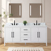 Bathroom Vanity Cabinet with Engineered Marble Top CVI W