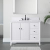 22 in. D x 34 in. H Solid Wood Freestanding Single Sink Bathroom Vanity Cabinet with Engineered Marble Top and Ceramic sink CVK(Assembled)