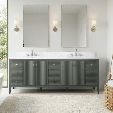 84"x22"x34"vanity with engineering stone top