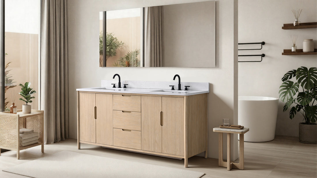 72"x22"x34" vanity with engineering stone top