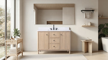 48"x22"x34" vanity with engineering stone top