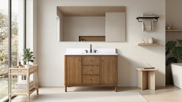 48"x22"x34" vanity with engineering stone top