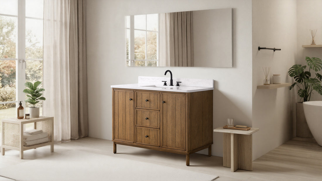 48"x22"x34" vanity with engineering stone top
