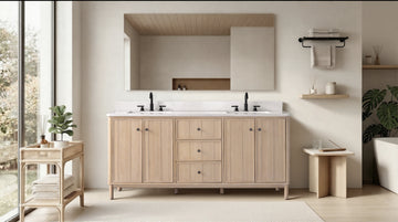 72"x22"x34" vanity with engineering stone top