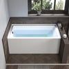 Acrylic Soaking Bathtub with Overflow and Drain B301 Left