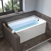 Acrylic Soaking Bathtub with Overflow and Drain B301 Right