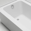 Acrylic Soaking Bathtub with Overflow and Drain B301 Left