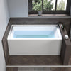 Acrylic Soaking Bathtub with Overflow and Drain B301 Left