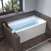 Acrylic Soaking Bathtub with Overflow and Drain B301 Right