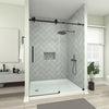 Frameless Sliding Shower Door with Explosion Proof Clear Glass SH676-08