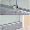 Frameless Sliding Shower Door with Explosion Proof Clear Glass SH676