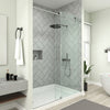 Frameless Sliding Shower Door with Explosion Proof Clear Glass SH676