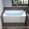 Acrylic Soaking Bathtub with Overflow and Drain B3022 LEFT