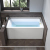 Acrylic Soaking Bathtub with Overflow and Drain B301 Right