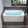 Acrylic Soaking Bathtub with Overflow and Drain B301 Left