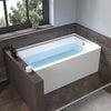 Acrylic Soaking Bathtub with Overflow and Drain B3022 RIGHT