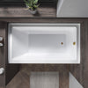 Acrylic Soaking Bathtub with Overflow and Drain B301 Right