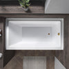 Acrylic Soaking Bathtub with Overflow and Drain B301 Right