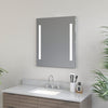 Frameless Rectangular LED Light Bathroom Vanity Mirror in Clear VA1