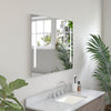 Frameless Rectangular LED Light Bathroom Vanity Mirror in Clear VA1