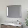 Frameless Rectangular LED Light Bathroom Vanity Mirror in Clear VA1