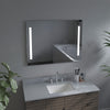 Frameless Rectangular LED Light Bathroom Vanity Mirror in Clear VA1