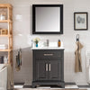 Bath Vanity with Engineered Marble Top with Basin and Mirror CVA