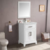 Bath Vanity with Engineered Marble Top with Basin and Mirror CVA