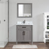 Bath Vanity with Vanity Top in White with White Basin and Mirror VA20