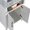 Bath Vanity with Vanity Top in White with White Basin and Mirror VA20