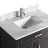 Bath Vanity with Vanity Top in White with White Basin and Mirror VA20