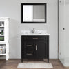 Bath Vanity with Vanity Top in White with White Basin and Mirror VA20